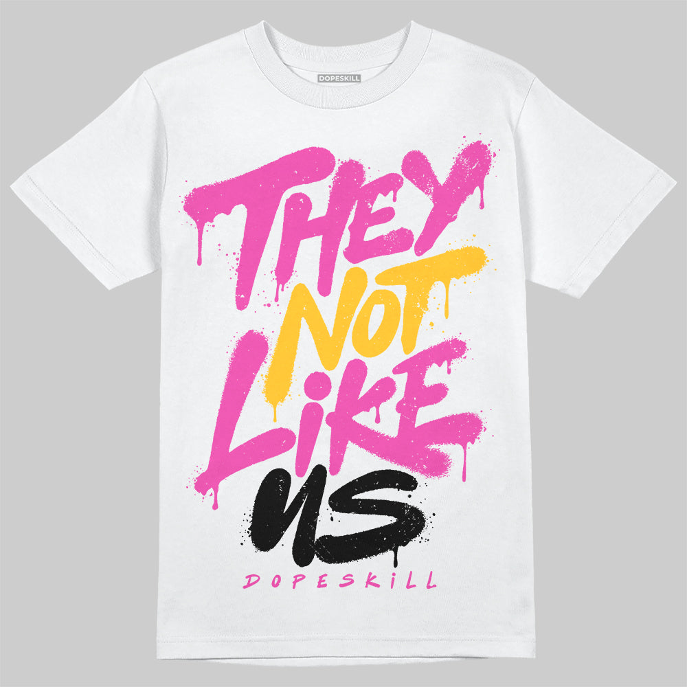 Jordan 4 “Comic” DopeSkill T-Shirt They Not Like Us Graphic Streetwear - White