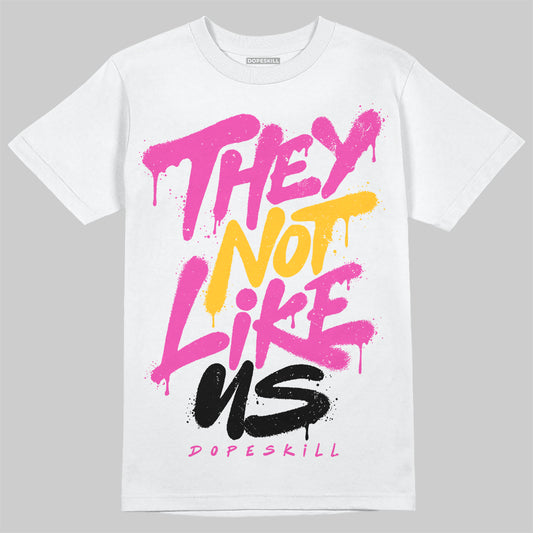Jordan 4 “Comic” DopeSkill T-Shirt They Not Like Us Graphic Streetwear - White