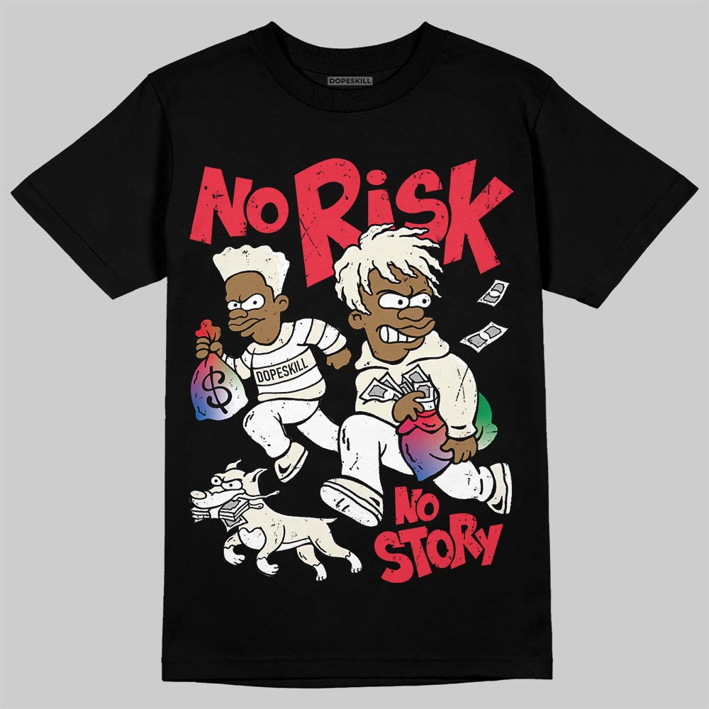 Jordan 11 City Pack “285” Atlanta DopeSkill T-Shirt No Risk No Story Graphic Streetwear - Black