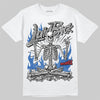 Jordan 3 "True Blue" DopeSkill T-Shirt Laid Back Graphic Streetwear - White