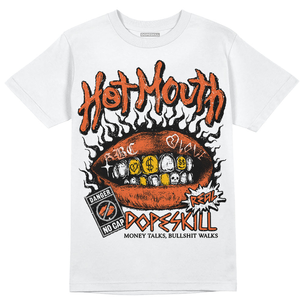 Jordan 3 Georgia Peach DopeSkill T-Shirt Hot Mouth Graphic Streetwear  - White