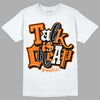 Orange, Black & White Sneakers DopeSkill T-Shirt Talk Is Chip Graphic Streetwear - White