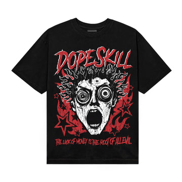 Red Sneakers DopeSkill T-Shirt Root of Evil Graphic Streetwear - black