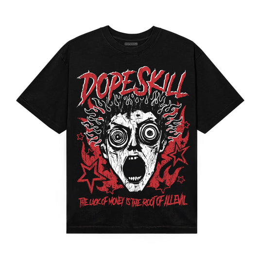 Red Sneakers DopeSkill T-Shirt Root of Evil Graphic Streetwear - black
