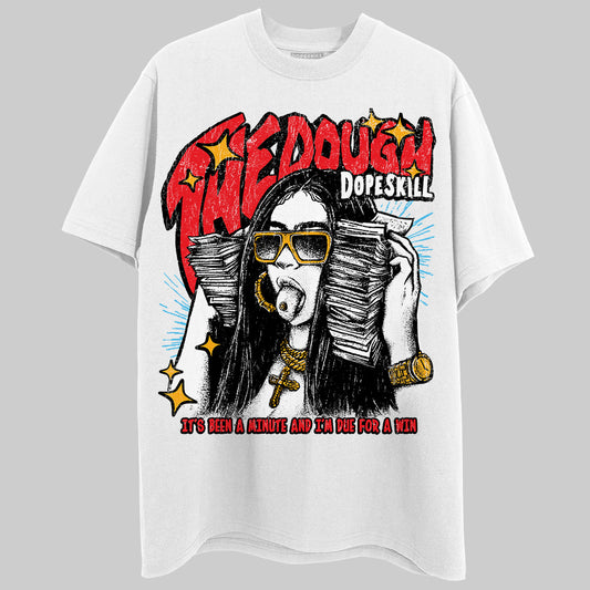 Red Sneakers DopeSkill T-Shirt The Dough Graphic Streetwear - White