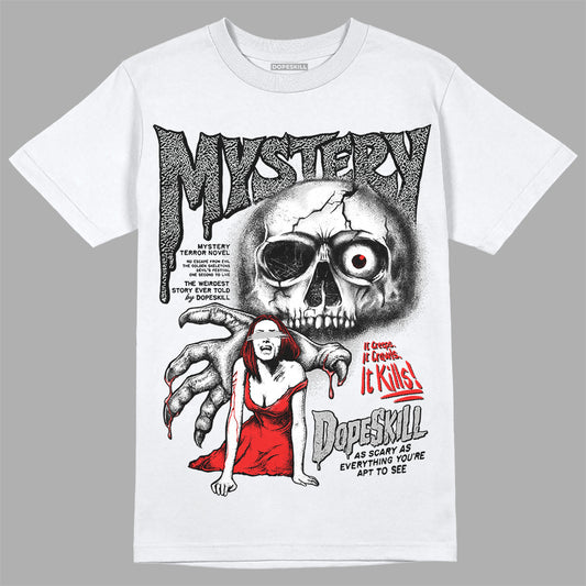 Jordan Spizike Low Bred DopeSkill T-Shirt Mystery Ghostly Grasp Graphic Streetwear - White 
