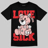 Red Sneakers DopeSkill T-Shirt Love Sick Graphic Streetwear - Black