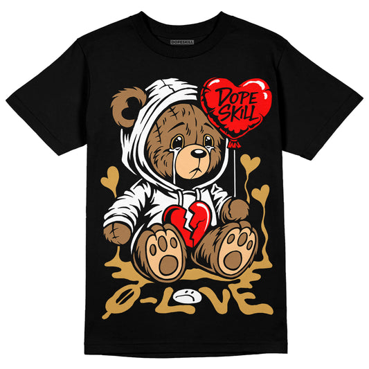 Jordan 11 "Gratitude" DopeSkill T-Shirt NoLove Bear Graphic Streetwear - Black