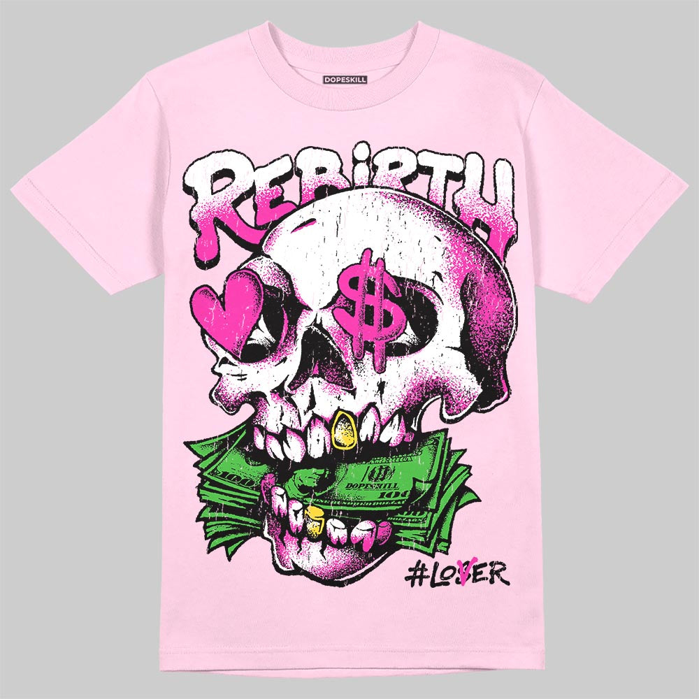 Dunk Low GS 'Triple Pink' DopeSkill T-Shirt Rebirth Graphic Streetwear - Light Pink