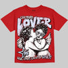 Jordan 11 Retro Cherry DopeSkill T-Shirt Real Ones Choose Loyalty Graphic Streetwear - red