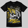 Jordan 4 Thunder DopeSkill T-Shirt Drip Season Graphic Streetwear - Black