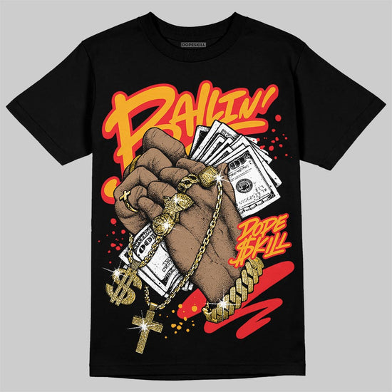 Red Sneakers DopeSkill T-Shirt Always Ballin' Graphic Streetwear - Black