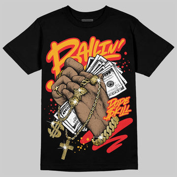 Red Sneakers DopeSkill T-Shirt Always Ballin' Graphic Streetwear - Black