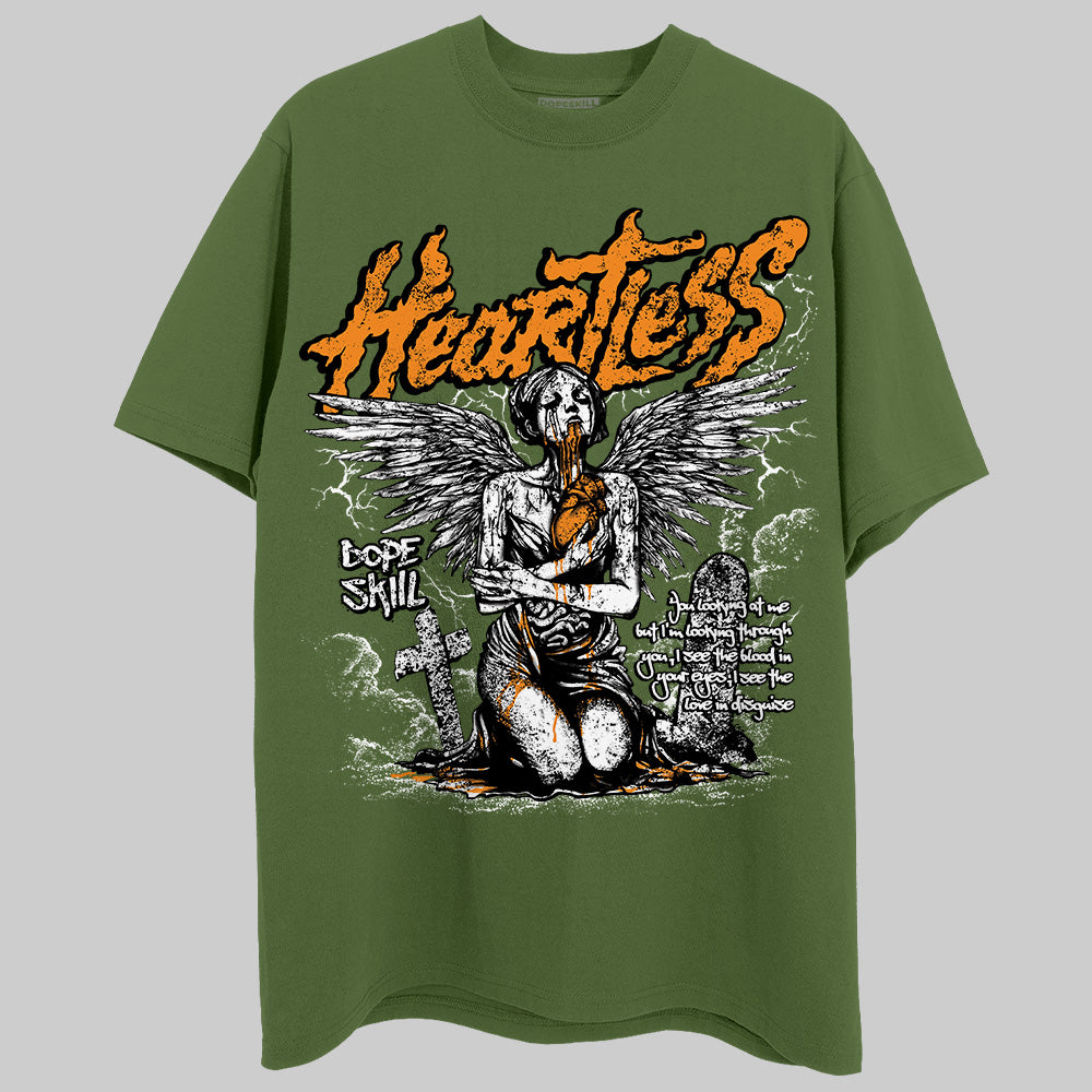 Jordan 5 "Olive" DopeSkill Olive T-Shirt Heartless Graphic Streetwear 