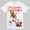 Red Sneakers DopeSkill T-Shirt Play together, Stay together Graphic Streetwear - White