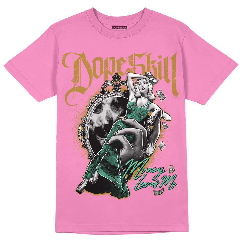 Parris Goebel x WMNS Dunk Low 'Playful Pink’ DopeSkill Pink T-shirt Money Loves Me Graphic Streetwear 