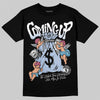 Jordan 3 GS “Cobalt Bliss” DopeSkill T-Shirt Money Bag Coming Up Graphic Streetwear - Black
