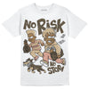 TAN Sneakers DopeSkill T-Shirt No Risk No Story Graphic Streetwear - White