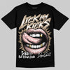 Nike Air Force 1 Low Canvas “Linen” DopeSkill T-Shirt Lick My Kicks Graphic Streetwear - Black