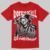 Jordan 4 Toro Bravo DopeSkill T-Shirt Go Fund Your Self Graphic Streetwear- Red
