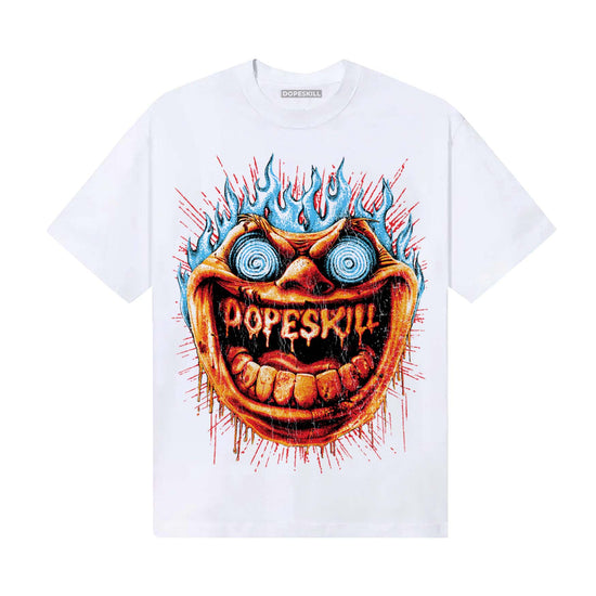 Red Sneakers DopeSkill T-Shirt Hellfire Graphic Streetwear - White