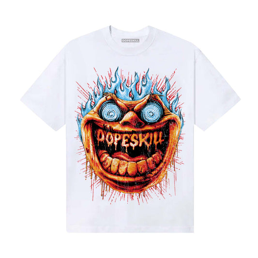 Red Sneakers DopeSkill T-Shirt Hellfire Graphic Streetwear - White