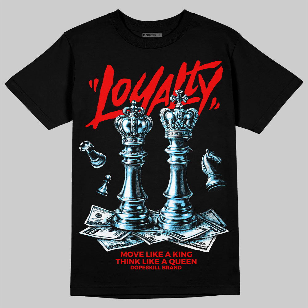 Red Sneakers DopeSkill T-Shirt Loyalty Graphic Streetwear - Black