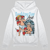 Vans Knu Stack Vintage Satin Dream Blue DopeSkill Hoodie Sweatshirt Looking For Love Graphic Streetwear - White