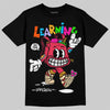 Red Sneakers DopeSkill T-Shirt Learning Graphic Streetwear - Black