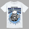 Jordan 6 University Blue DopeSkill T-Shirt Trapped Halloween Graphic Streetwear - White