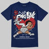 Jordan 12 Retro French Blue (2025) DopeSkill T-Shirt No Fake Love Graphic Streetwear - Navy