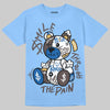 Adidas Handball Spezial ‘Light Blue’ DopeSkill T-Shirt Smile Through The Pain Graphic Streetwear - carolina Blue