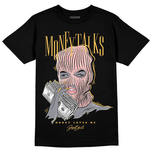 Jordan 3 GS “Red Stardust” DopeSkill T-Shirt Money Talks Graphic Streetwear - Black