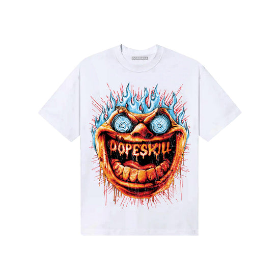 Red Sneakers DopeSkill T-Shirt Hellfire Graphic Streetwear - White