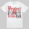 Air Foamposite One Cough Drop (2025) DopeSkill T-Shirt Protect Me From Evil Graphic Streetwear - White