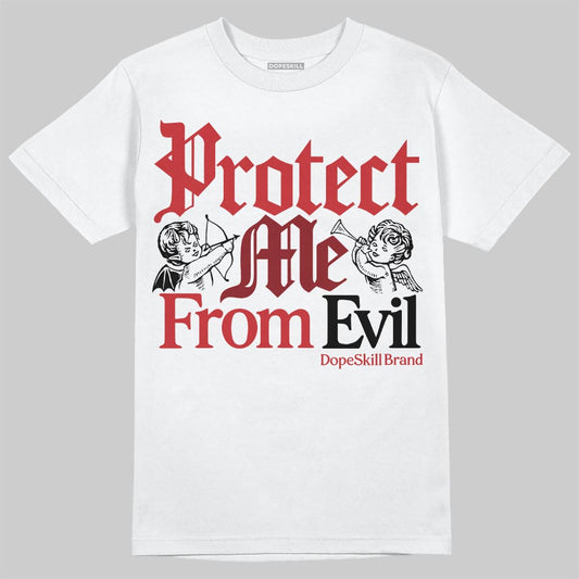 Air Foamposite One Cough Drop (2025) DopeSkill T-Shirt Protect Me From Evil Graphic Streetwear - White