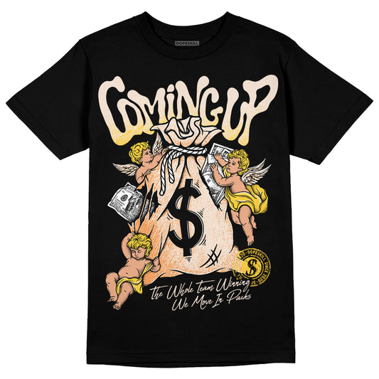 Jordan 4 "Sail" DopeSkill T-Shirt Money Bag Coming Up Graphic Streetwear - Black