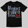 Jordan Spizike Low “Storm Blue” DopeSkill T-Shirt Protect Me From Evil Graphic Streetwear - black