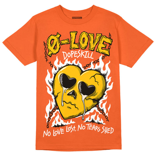 Jordan 3 Georgia Peach DopeSkill Orange T-Shirt Crying Heart Graphic Streetwear