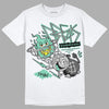 Jordan 3 "Green Glow" DopeSkill T-Shirt Break Through Graphic Streetwear - White