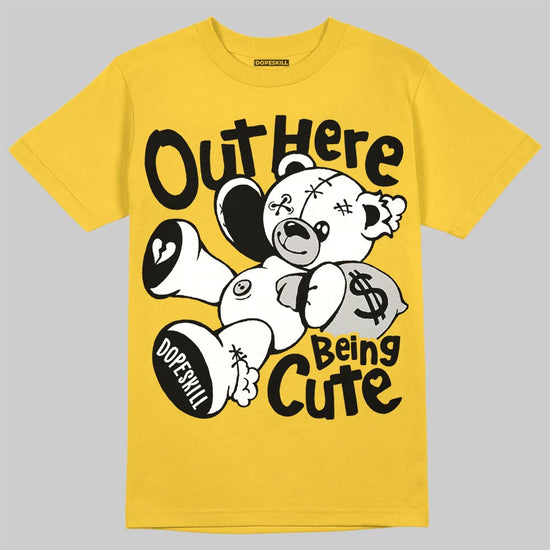 Jordan 4 Thunder DopeSkill T-Shirt Out Here Being Cute Graphic Streetwear - Daisy 