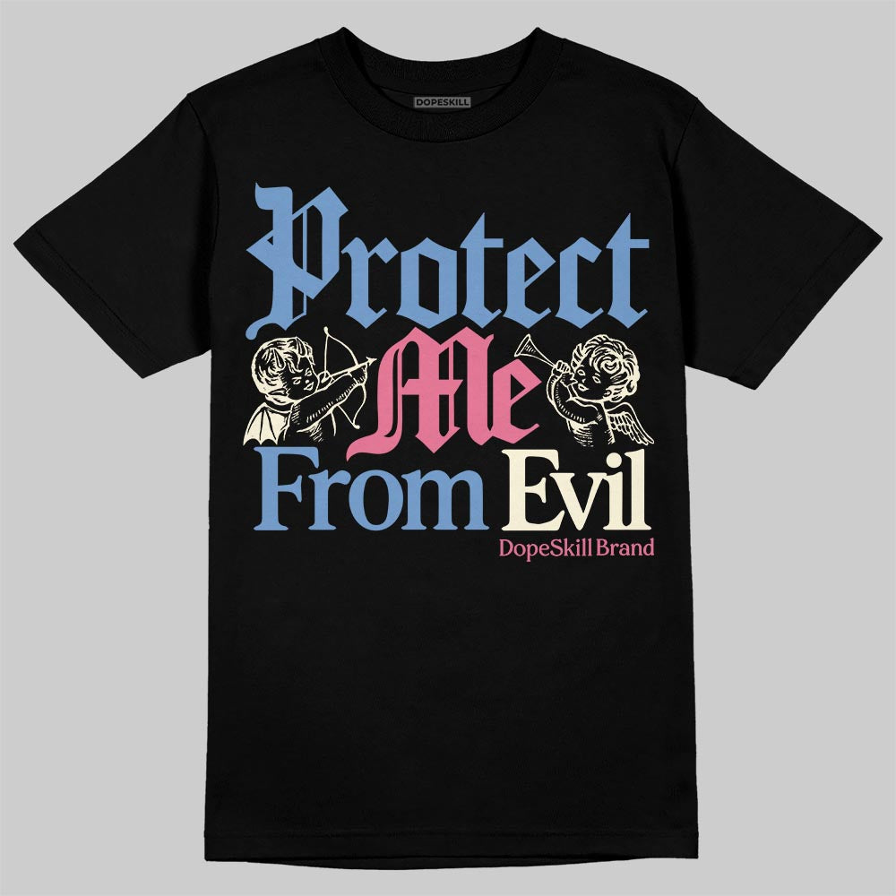 Jordan 1 High OG "Self-Expression" DopeSkill T-Shirt Protect Me From Evil Graphic Streetwear - Black