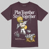 Adidas Samba OG Maroon Gold Metallic DopeSkill T-Shirt Play together, Stay together Graphic Streetwear - Maroon