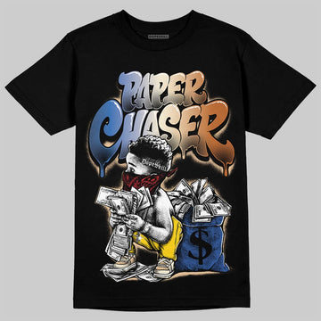 Jordan 17 Retro Low SP Infinite Archives DopeSkill T-Shirt Paper Chaser Boy Graphic Streetwear - Black