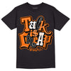 Orange, Black & White Sneakers DopeSkill T-Shirt Talk Is Chip Graphic Streetwear - Black