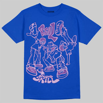 Royal Blue Sneakers DopeSkill Royal Blue T-Shirt Real Y2K Players Graphic Streetwear