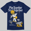 Jordan 4 Retro ‘Dunk From Above’ DopeSkill T-Shirt Play together, Stay together Graphic Streetwear - Navy