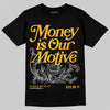 Jordan 5 'Tokyo' DopeSkill T-Shirt Money Is Our Motive Typo Graphic Streetwear - Black