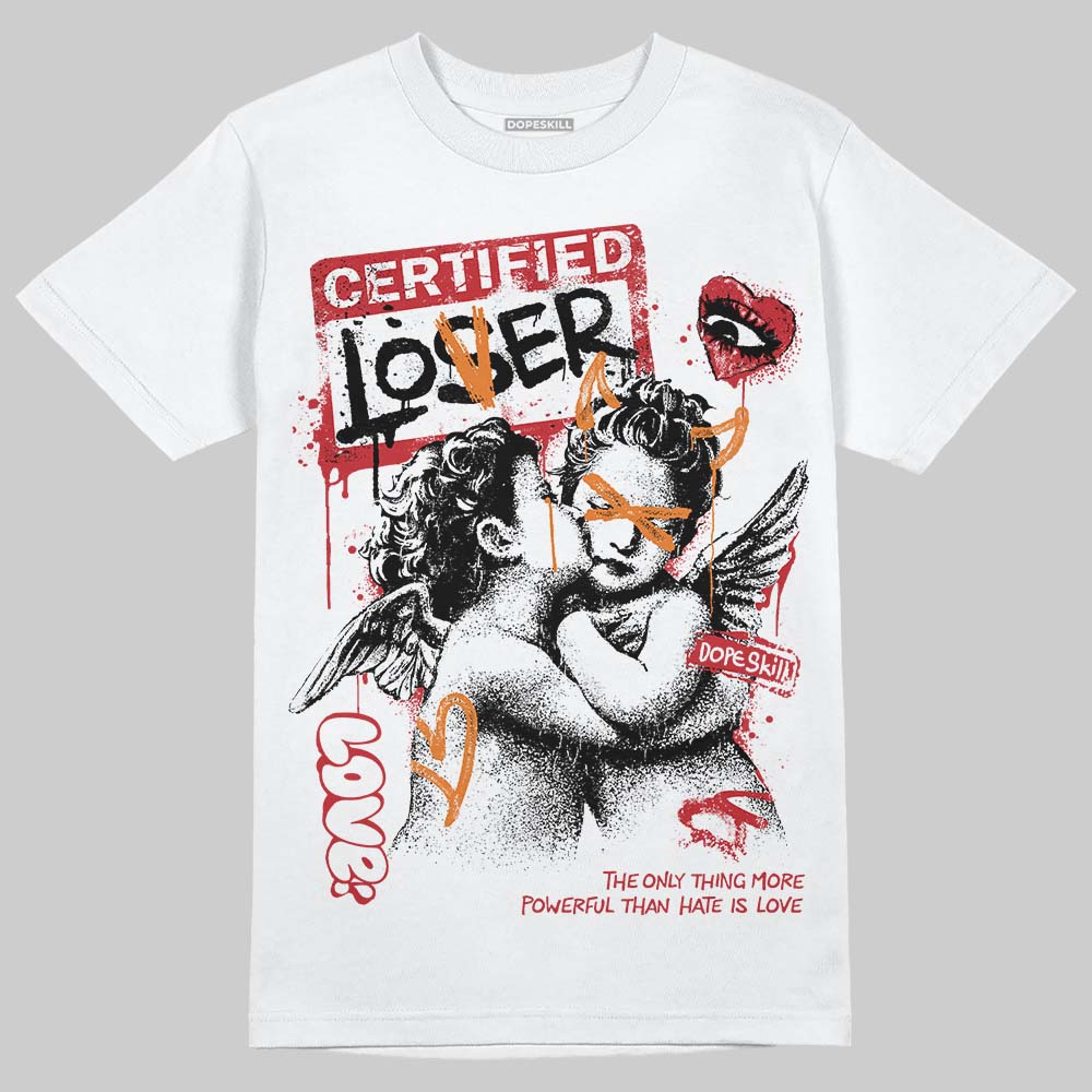 Jordan 5 "Sunset" DopeSkill T-Shirt Certified Lover Graphic Streetwear - White