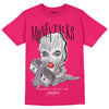 Dunk Low ‘Obsidian Fierce Pink’ DopeSkill Pink T-Shirt Money Talks Graphic Streetwear 